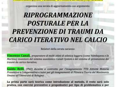 RIPROGRAMMAZIONE POSTURALE PER LA PREVENZIONE DI TRAUMI DA CARICO ITERATIVO NEL CALCIO