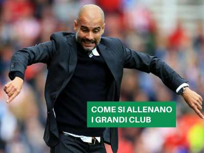 SESSIONE DI TIRI CON PEP GUARDIOLA