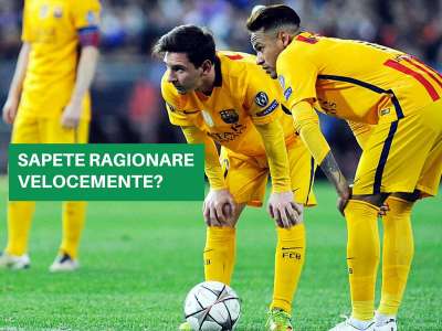 CALCIO: COME CALCOLARE LA VELOCITÀ COGNITIVA